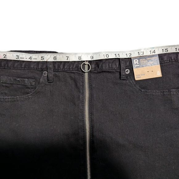 Aero Denim mini shirt sz 8 - Picture 4 of 4